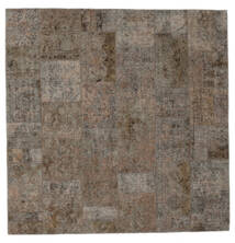 絨毯 ペルシャ Patchwork - Persien/Iran 251X254 正方形 茶色 大きな (ウール, ペルシャ/イラン)