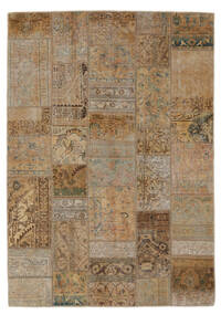 絨毯 Patchwork - Persien/Iran 169X241 茶色 (ウール, ペルシャ/イラン)