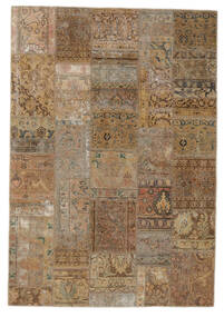 168X242 Patchwork - Persien/Iran Matta Modern Brun (Ull, Persien/Iran) Carpetvista