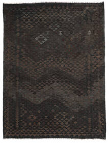 絨毯 キリム Ariana 184X243 ブラック (ウール, アフガニスタン)