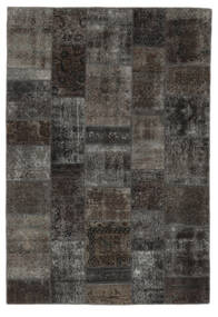  Persischer Patchwork Teppich 170X246 Schwarz/Dunkelgelb (Wolle, Persien/Iran)