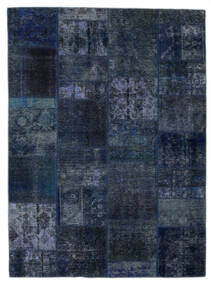  Persan Patchwork - Persien/Iran 170X231 Negru/Albastru Închis Carpetvista