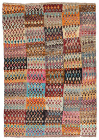 123X177 Tapete Moroccan Berber - Afghanistan Moderno Castanho/Vermelho Escuro (Lã, Afeganistão) Carpetvista