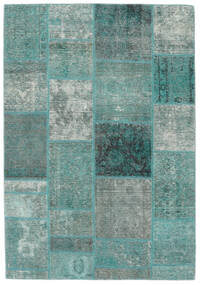  Patchwork - Persien/Iran 143X203 Vintage Persian Wool Rug Green/Dark Teal Small Carpetvista