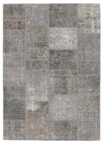 絨毯 ペルシャ パッチワーク 141X200 茶色/ダークグレー (ウール, ペルシャ/イラン)