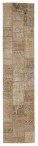 絨毯 ペルシャ Patchwork - Persien/Iran 82X355 廊下 カーペット 茶色/オレンジ (ウール, ペルシャ/イラン)