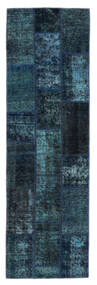  Patchwork - Persien/Iran 78X253 Vintage Persan Covor Lână Negru/Albastru Închis Mic Carpetvista