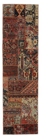  Persialainen Patchwork - Persien/Iran 69X251 Musta/Ruskea Carpetvista