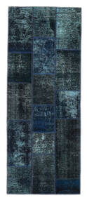 78X200 Patchwork - Persien/Iran Rug Modern Runner
 Black/Dark Blue (Wool, Persia/Iran) Carpetvista