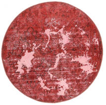  Ø 100 Alfombra Colored Vintage - Persien/Iran Moderna Redonda Rojo Oscuro/Rojo (Lana, Persia/Irán) Carpetvista