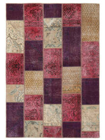  Patchwork - Persien/Iran 143X204 Vintage Perzsa Gyapjúszőnyeg Sötétpiros/Fekete Kicsi Carpetvista