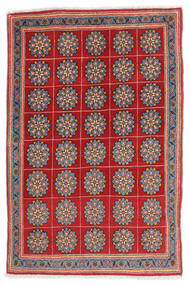  Persisk Keshan Fine Tæppe 62X95 Mørkerød/Mørkegrå (Uld, Persien/Iran)
