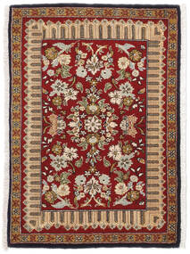 Keshan Rug Rug 64X90 Brown/Dark Red Wool, Persia/Iran Carpetvista