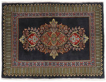  72X97 Medallion Small Keshan Fine Rug Wool, Carpetvista