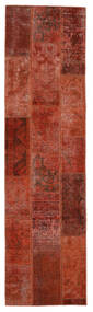 Tapis Patchwork - Persien/Iran 83X305 De Couloir Rouge Foncé/Noir (Laine, Perse/Iran)