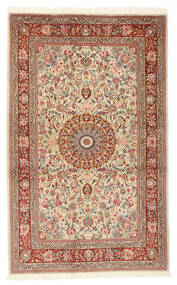 Ghom Kork/Silkki Matot Matto 120X193 Tummanpunainen/Ruskea Villa, Persia/Iran Carpetvista