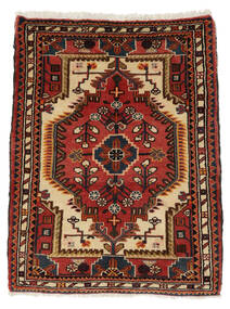 70X92 Hamadan Rug Oriental Black/Dark Red (Wool, Persia/Iran) Carpetvista