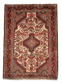 66X90 Asadabad Teppich Orientalischer Dunkelrot/Braun (Wolle, Persien/Iran) Carpetvista