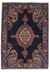 絨毯 ペルシャ ハマダン シャフバフ 72X100 ブラック/ダークレッド (ウール, ペルシャ/イラン)