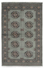 138X210 Pakistan Bokhara 3Ply Rug Oriental Dark Grey/Black (Wool, Pakistan) Carpetvista