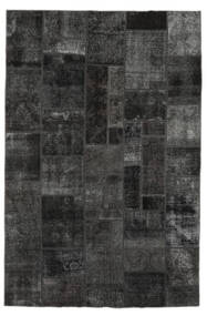  Persialainen Patchwork - Persien/Iran 198X300 Musta/Tummanharmaa Carpetvista