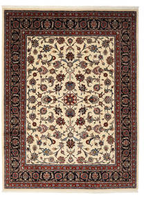  180X238 Sarough Fine Vloerkleed Zwart/Bruin Perzië/Iran Carpetvista