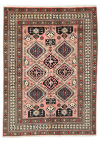 175X243 Ardebil Fine Vloerkleed Oosters Bruin/Zwart (Wol, Perzië/Iran) Carpetvista