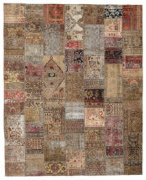 Patchwork - Persien/Iran Rug 252X309 Brown/Orange Large Wool, Persia/Iran Carpetvista
