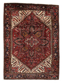  Heriz Rug 213X281 Persian Wool Black/Dark Red Carpetvista