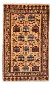 Hamadan Teppich 155X249 Orange/Braun Wolle, Persien/Iran Carpetvista