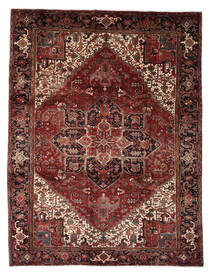  Persialainen Heriz Matot 271X351 Musta/Tummanpunainen Carpetvista