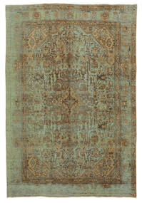  Persischer Colored Vintage - Persien/Iran Teppich 202X297 Dunkelgrün/Dunkelgelb (Wolle, Persien/Iran)