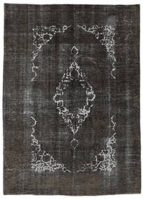 228X315 Colored Vintage - Persien/Iran Teppich Moderner Schwarz/Dunkelgrau (Wolle, Persien/Iran) Carpetvista