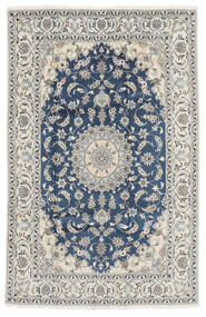  Orientalischer Nain Teppich 194X292 Dunkelgrau/Schwarz Wolle, Persien/Iran Carpetvista