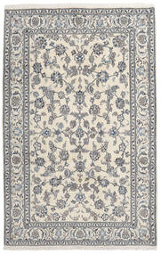 絨毯 ペルシャ ナイン 196X302 ダークグレー/グレー (ウール, ペルシャ/イラン)