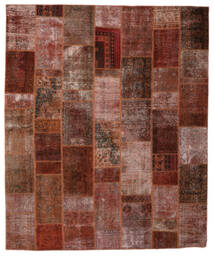  Patchwork - Persien/Iran 257X308 Persian Wool Rug Dark Red/Black Large Carpetvista