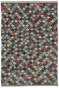  Moroccan Berber - Afghanistan 174X253 ウール 絨毯 ブラック/ダークグリーン Carpetvista