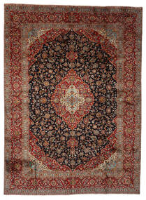  Persian Keshan Rug 301X410 Black/Brown Carpetvista