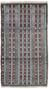絨毯 Moroccan Berber - Afghanistan 105X189 ブラック/ダークグレー (ウール, アフガニスタン)