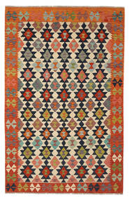  192X297 Kilim Afghan Old Style Rug Wool, Carpetvista