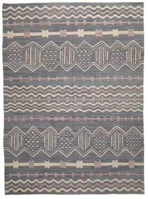 絨毯 キリム モダン 310X422 ダークグレー/茶色 大きな (ウール, アフガニスタン)