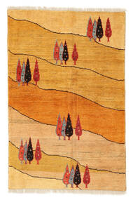Gabbeh Persia Fine Rug 102X154 Orange/Brown Wool, Persia/Iran Carpetvista