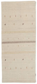 83X198 Tappeto Gabbeh Loom Moderno Passatoie Beige (Lana, India) Carpetvista
