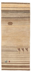 79X182 Gabbeh Persisch Fine Teppich Moderner Läufer Orange/Braun (Wolle, Persien/Iran) Carpetvista
