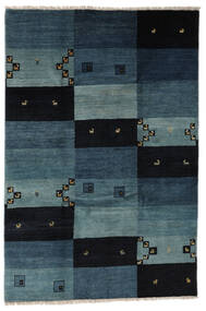 197X293 Gabbeh Perzisch Fine Vloerkleed Modern Zwart/Donkerblauw (Wol, Perzië/Iran) Carpetvista