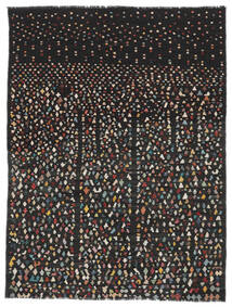 174X227 Kelim Moderni Matot Matto Moderni Musta/Tummanpunainen (Villa, Afganistan) Carpetvista