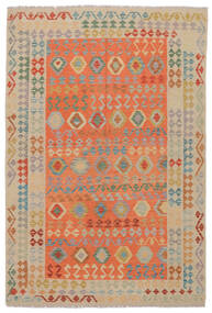 Kelim Afghan Old Style Matot Matto 172X254 Ruskea/Oranssi Villa, Afganistan Carpetvista