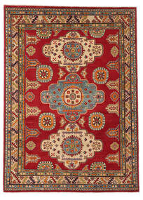 Kazak Fine Rug 174X245 Dark Red/Dark Green Wool, Afghanistan Carpetvista