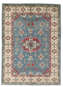 Kazak Fine Teppich 169X229 Dunkelgrau/Beige Wolle, Afghanistan Carpetvista