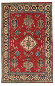 162X253 Kazak Fine Teppich Orientalischer Dunkelrot/Schwarz (Wolle, Afghanistan) Carpetvista